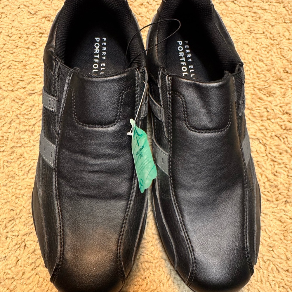 Perry Ellis Men's Black and Gray Sneakers brand new